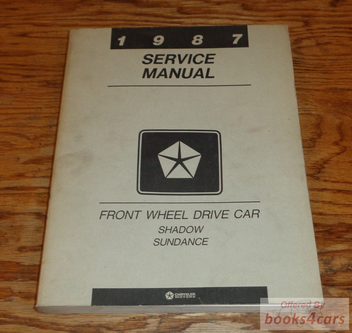 view cover of 1987 Sundance Shop service Manual by Dodge