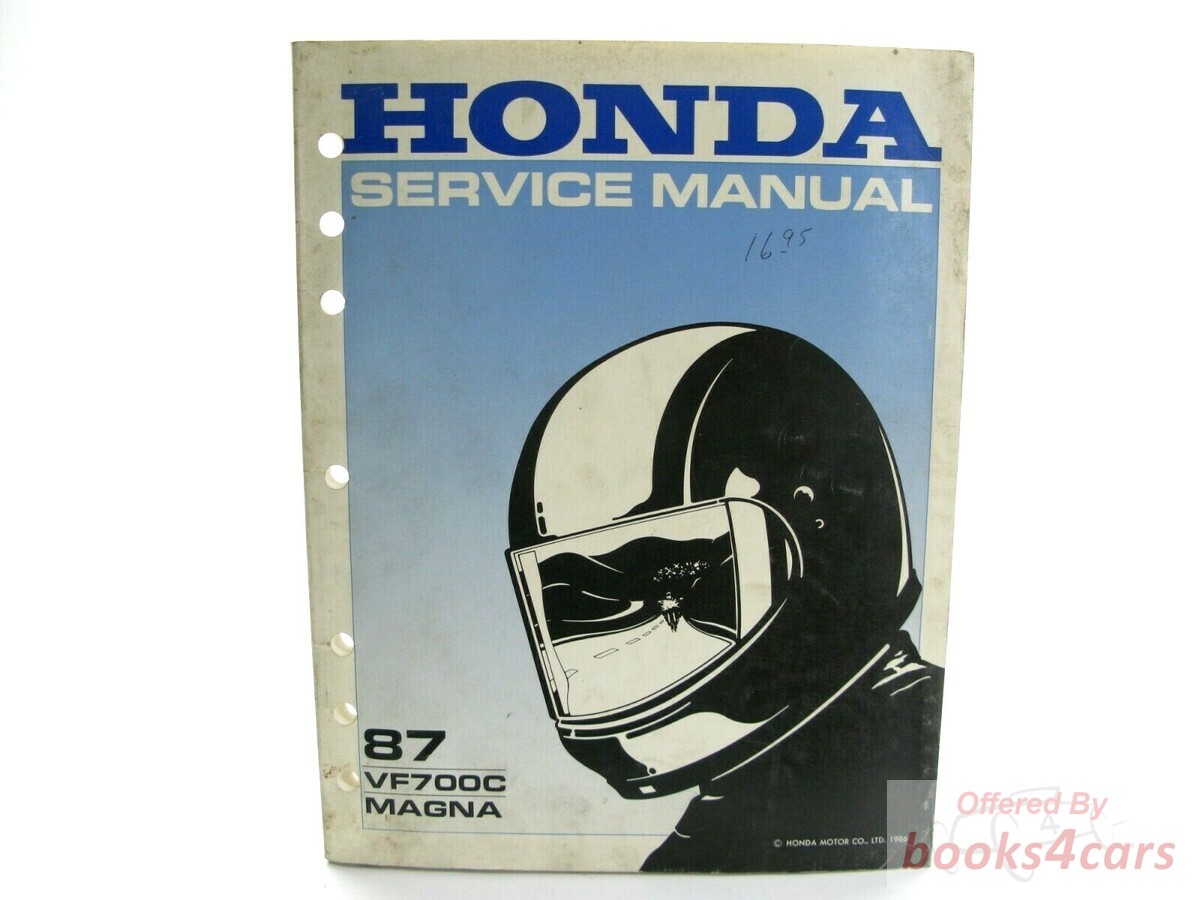view cover of 1987 VF700C Shop Service Repair Manual by Honda VF 700