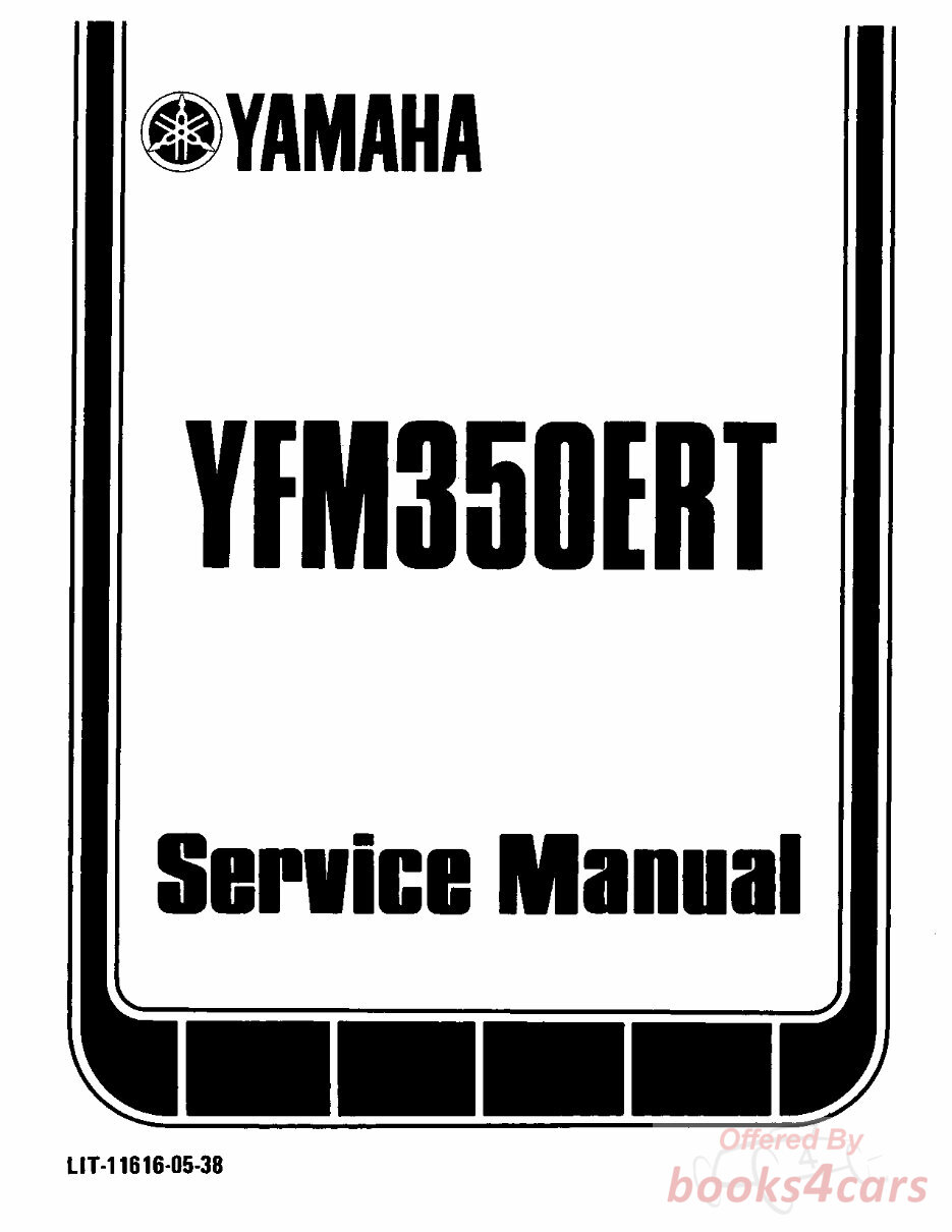 view cover of 1987 Service Manual for YFM 350 ER (T-W) by Yamaha
