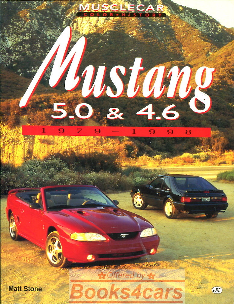 view cover of 1979-1998 Mustang 5.0 & 4.6 history by M. Stone