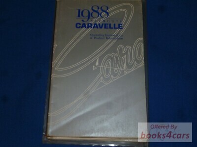 view cover of 1988 Caravelle Owners manual by Plymouth
