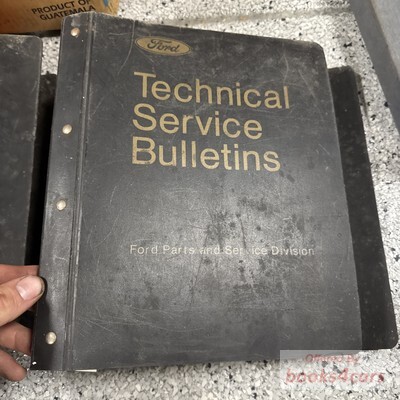 view cover of 1988 Ford Technical Service Bulletins, in binder for all Ford, Lincoln, Mercury, & Ford Trucks