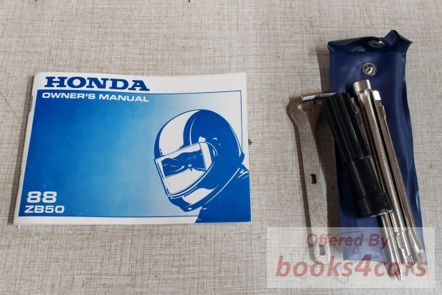 view cover of 1988 ZB50 owners manual by Honda