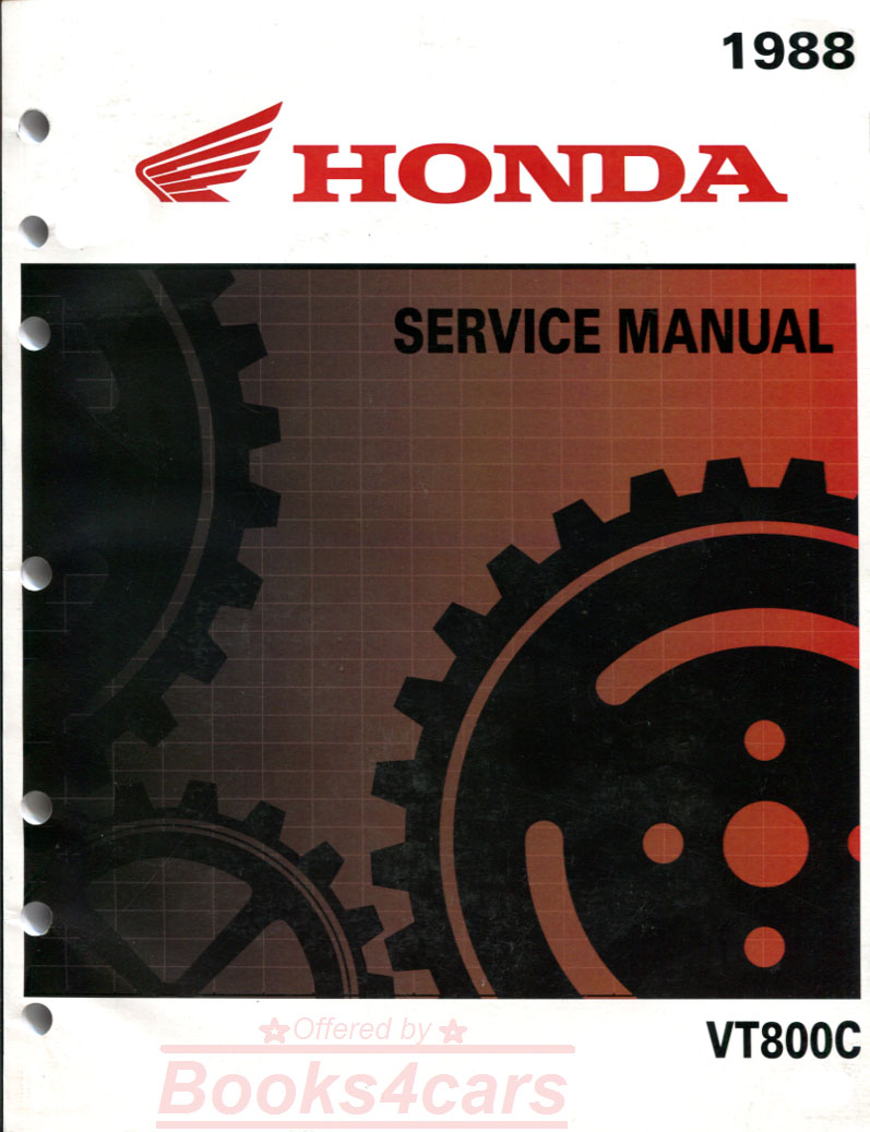 view cover of 1988 VT800C Shadow Shop Service Repair Manual by Honda VT