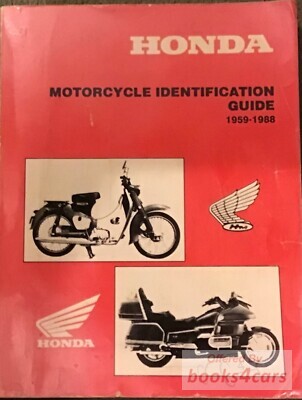 view cover of 1959-1988 Honda Identification Guide Guide book - 317 pages