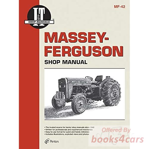view cover of Models MF230 MF235 MF240 MF245 MF250 Tractor Shop Service Repair Manual 96 pages by I&T Massey Ferguson published in 1988