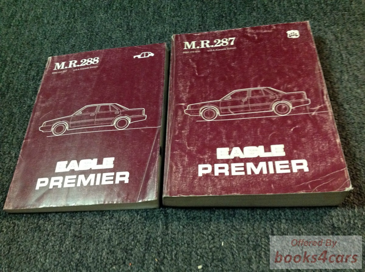 view cover of 1988 Premier Mechanical Workshop Manual M.R. 287 by AMC Eagle