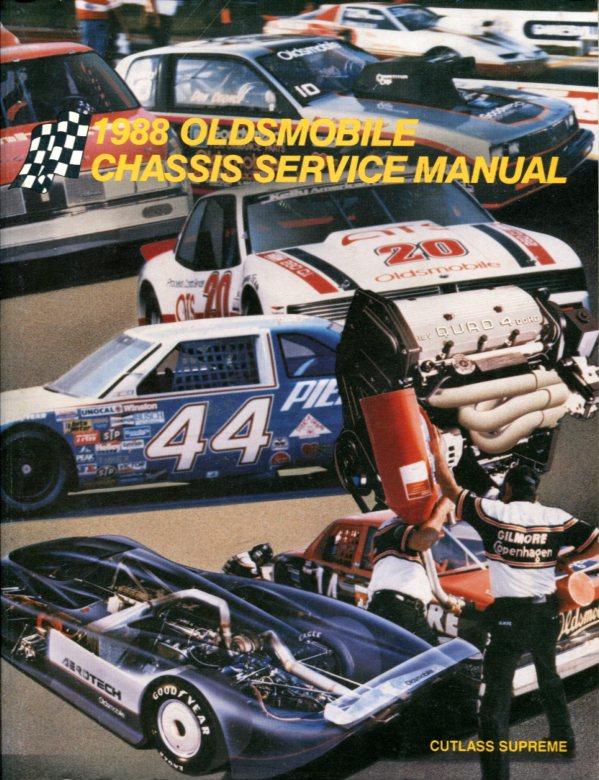 view cover of 1988 FWD Cutlass Supreme service manual by Oldsmobile