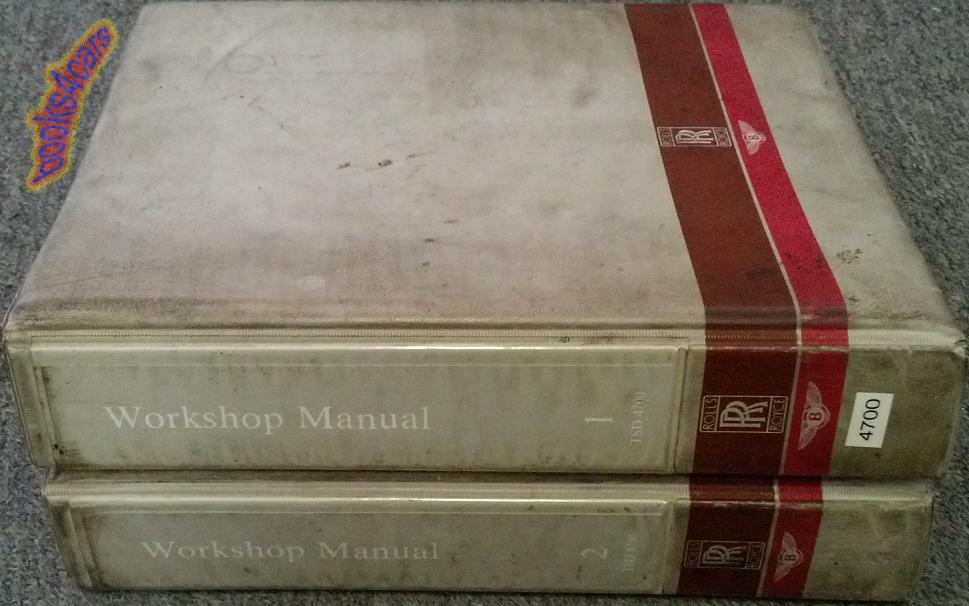 view cover of 1987-1990 Spirit Silver Spur Turbo R Mulsanne Corniche II & Continental Shop Service Repair Manual 2-vol. set by Rolls Royce & Bentley #TSD4700 covering from Chassis SCBZSOTO3HCX20001 to SCBZD00A2KCH29290