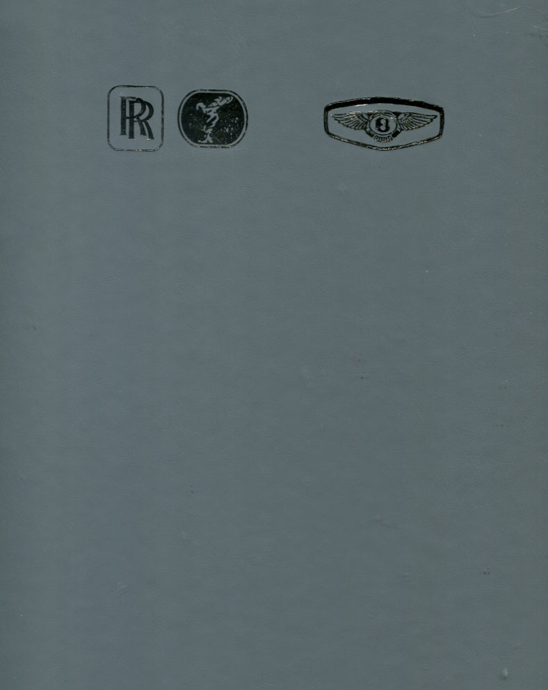 view cover of 1987-1989 engine fuel injection management shop service repair manual by Rolls Royce & Bentley 1.5' thick with color Silver Spirit Spur Corniche Eight Mulsanne Turbo Continental