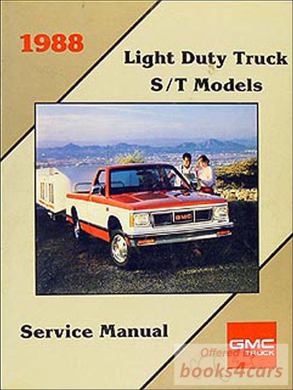 view cover of 1988 Light Duty S/T S10 S15 Blazer Jimmy pickup Truck Shop Service Repair by Chevrolet & GMC Truck