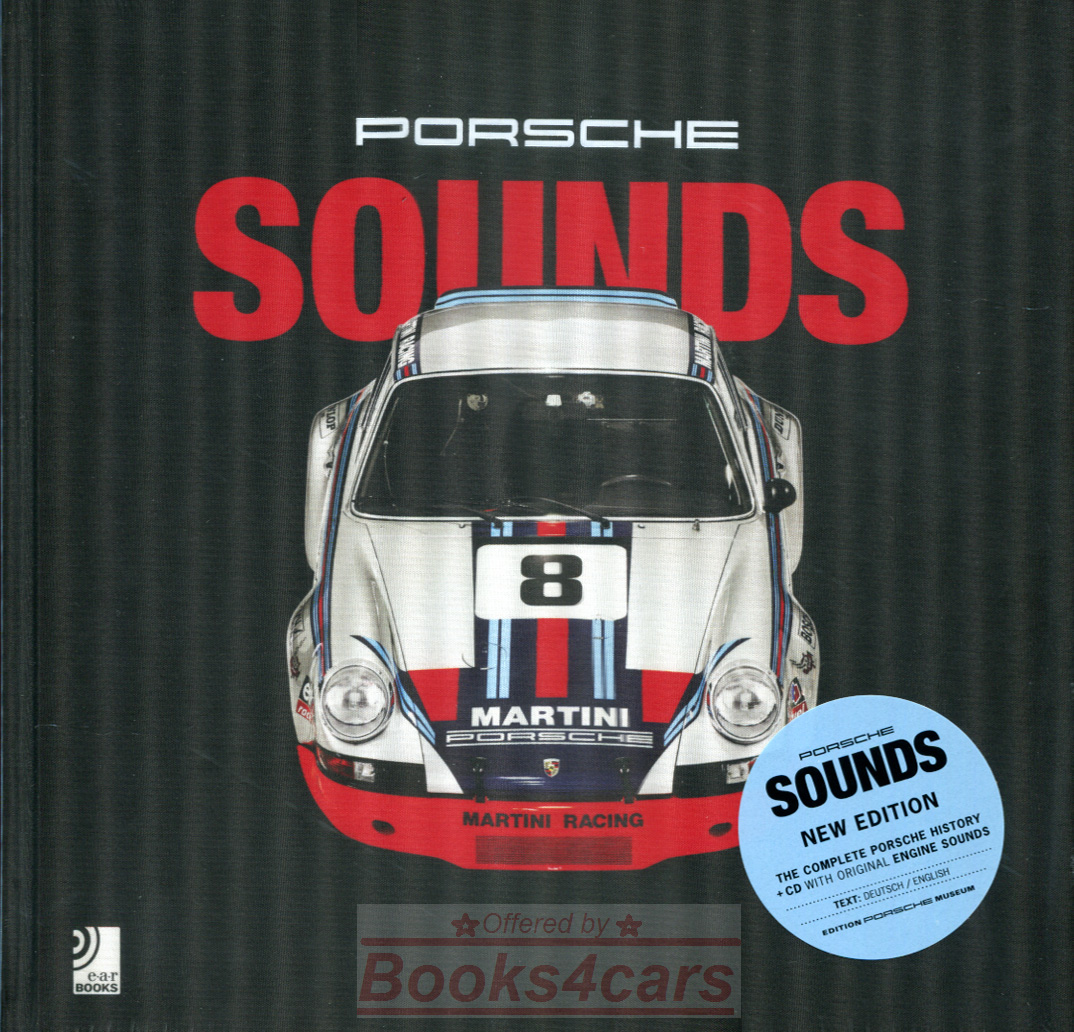 view cover of Porsche Sounds 2 Hardcover Book 2nd edition 250 pages with 330 color photos with CD expanded edition including 918 hybrid by Landenberger & Gassebner
