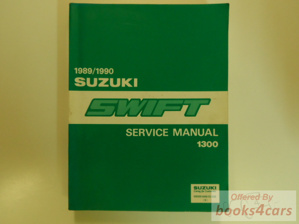 view cover of 1989-1990 1300 Swift Shop Service Repair Manual by Suzuki