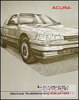 view cover of 1989 Legend 2-door Electrical Troubleshooting manual by Acura
