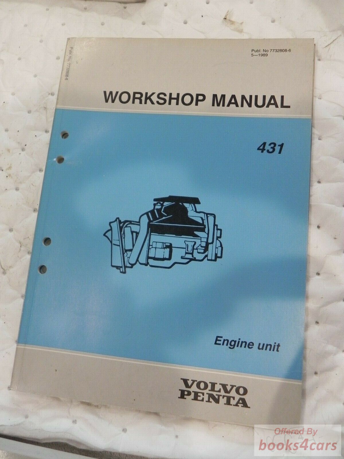 view cover of 1989 Workshop Manual 431 Engine Unit by Volvo Penta