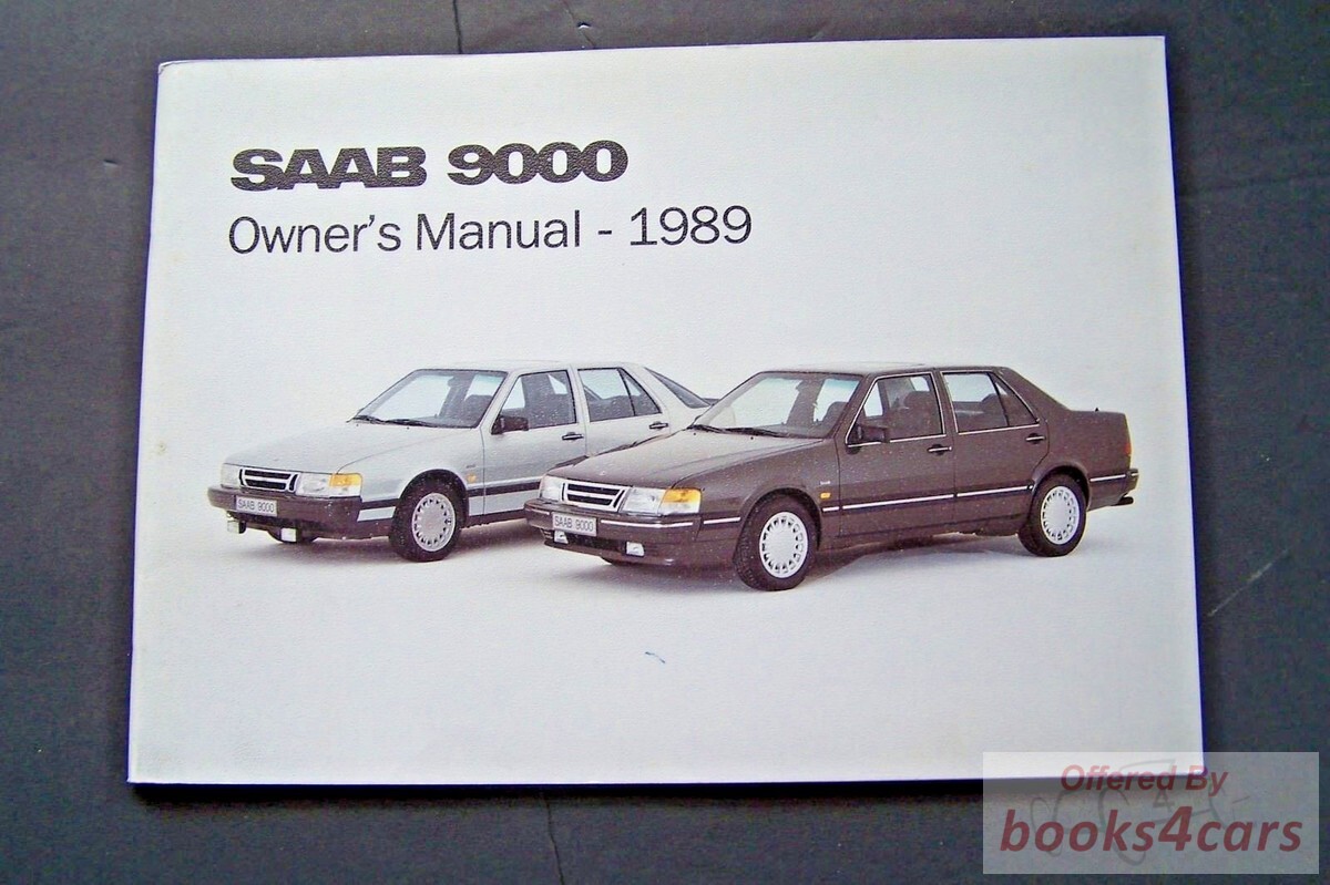view cover of 1989 Saab 9000 Ownerrs Manual by Saab