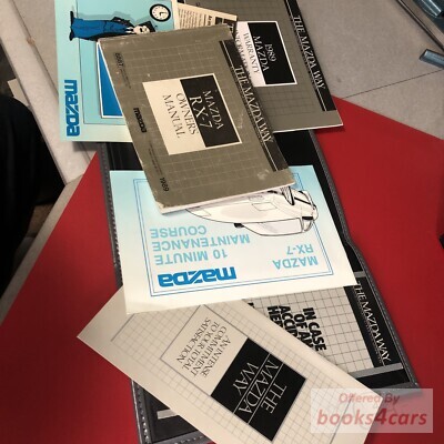 view cover of 1989 RX7 Owners Manual by Mazda for RX-7