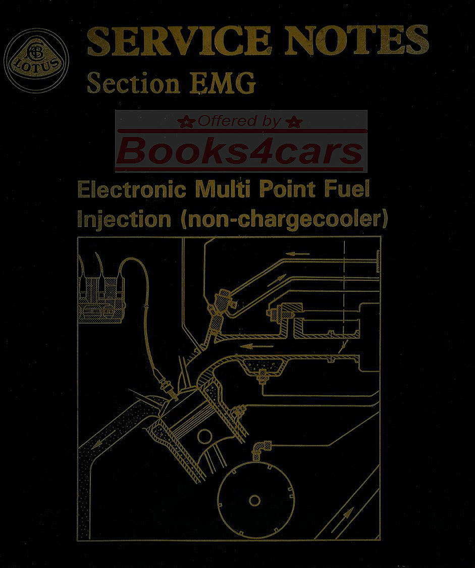 view cover of 1988-1992 Fuel Injection Shop Service Repair Manual by Lotus for Esprit Turbo USA models without Intercooler