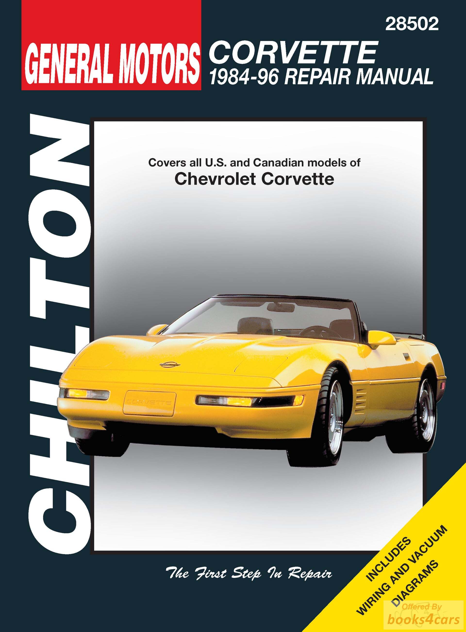 view cover of 1984-96 Chevrolet Corvette Shop Service Repair Manual by Chilton