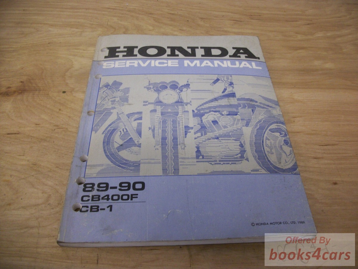 view cover of 1989-1990 CB400F CB-1 Shop Service Repair Manual by Honda