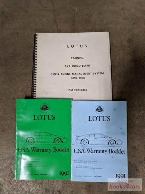 view cover of 2.2L Turbo Esprit GMP-4 Engine Management System Training Manual by Lotus
