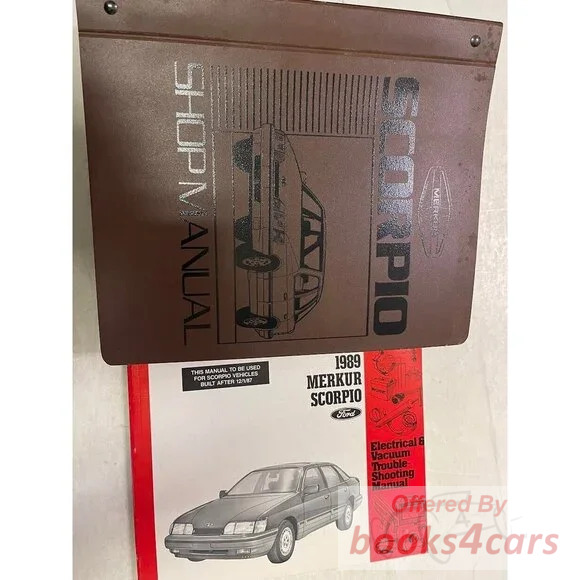 view cover of 1988-1989 Merkur Scorpio EVTM electrical & vacuum troubleshooting guide by Ford 152 pages