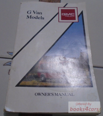 view cover of 1989 Van Owners Manual by GMC Truck