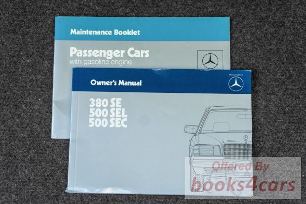 view cover of 1989 Gasoline Engine Passenger Car Maintenance Booklet by Mercedes