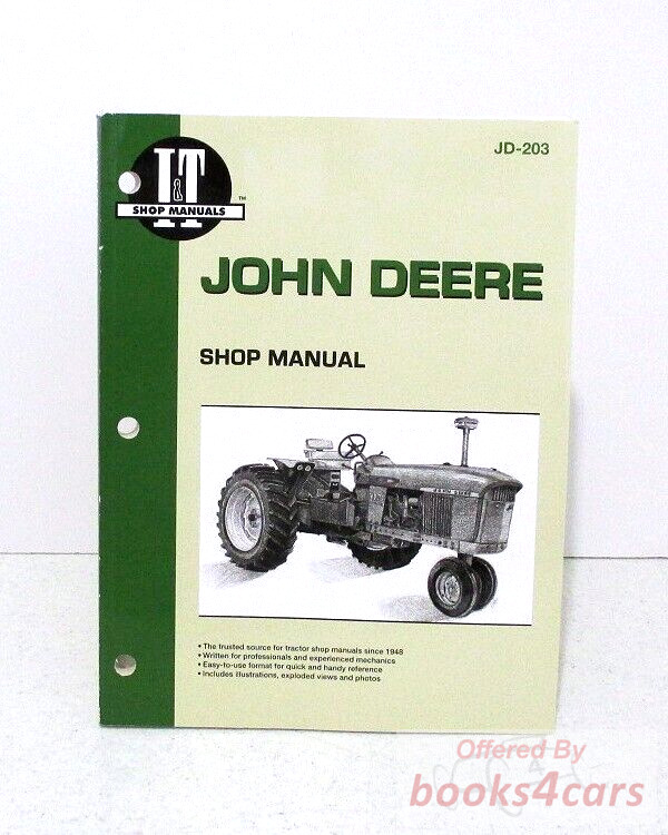 view cover of Shop Service Repair Manual for Models 6030, 3020, 4000, 4020, 4320, 4520, 4620, 3010, 3020, 4010, 4020, 5010, 5020, 224 pages for John Deere published in 1989 by I & T