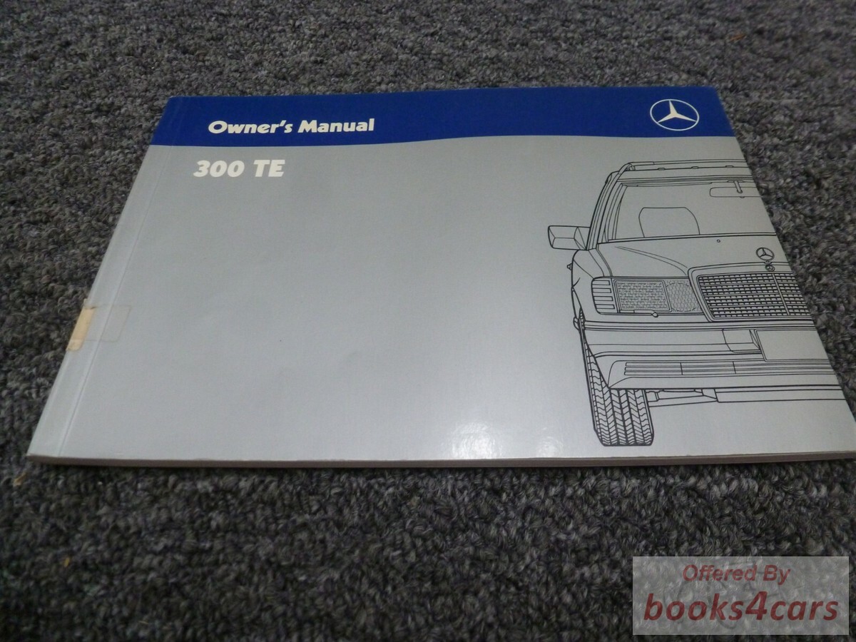 view cover of 1989 300TE owners manual by Mercedes for 300 TE