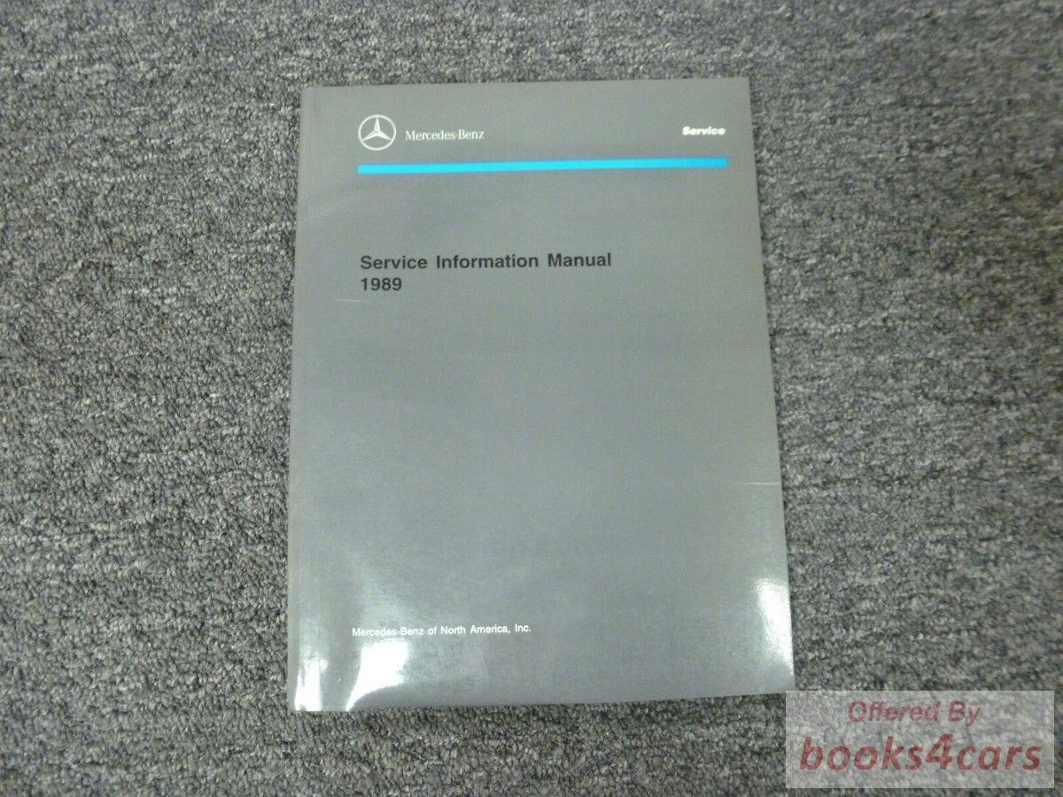 view cover of 1989 Service Information Bulletins by Mercedes