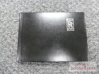 view cover of 1989 Silver Spur II Owners Manual by Rolls Royce