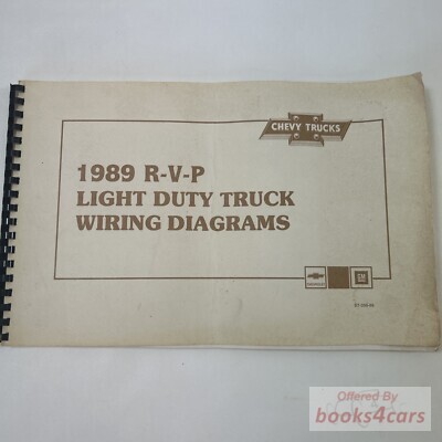 view cover of 1989 RVP electrical wiring manual by Chevy & GMC Truck for Blazer, Suburban, Jimmy Forward control, and other Truck Models by Chevrolet & GMC Truck