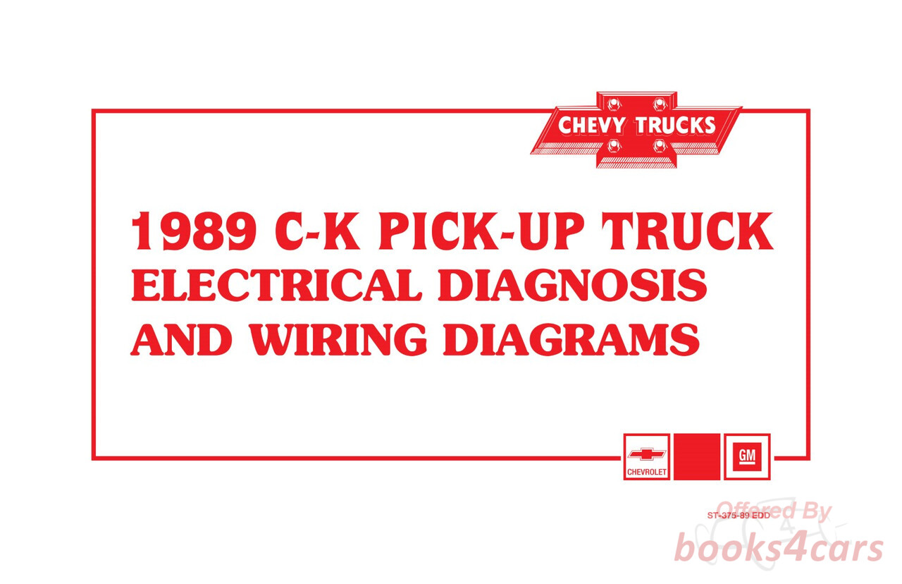 view cover of 1989 C/K Pickup electrical & wiring manual by Chevrolet & GMC Truck