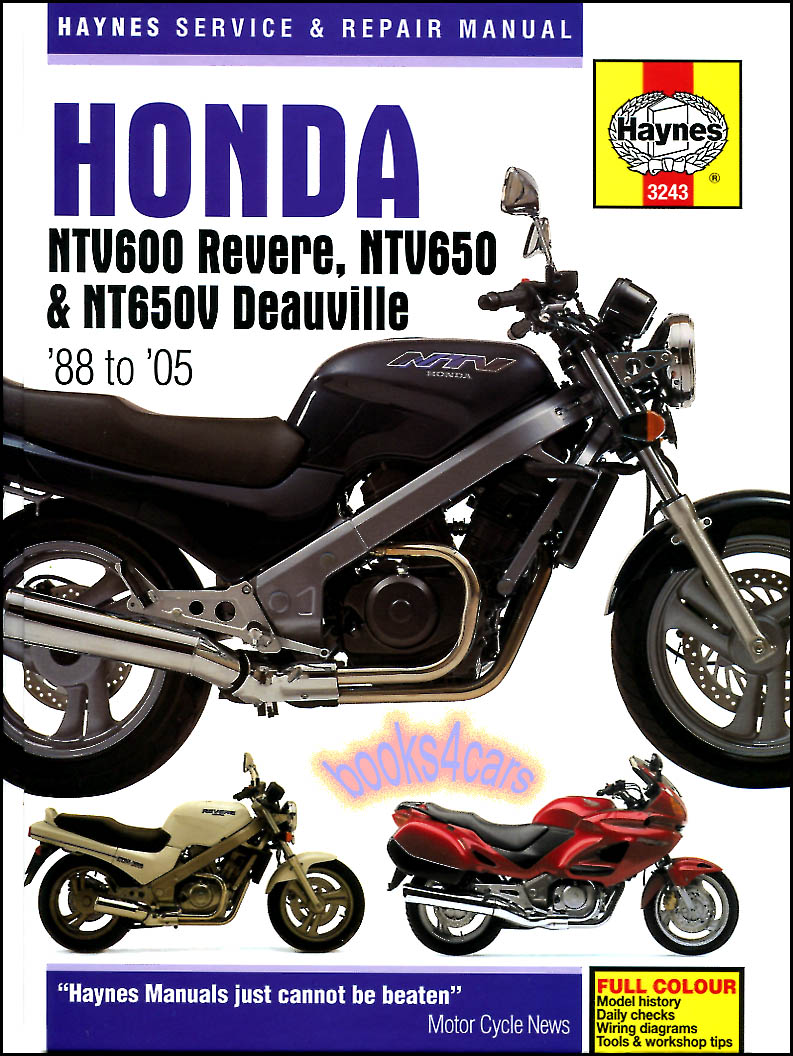 view cover of 1988-2005 Honda NTV600 650 Revere NTV650 Deauville shop Service Repair Manual by Haynes