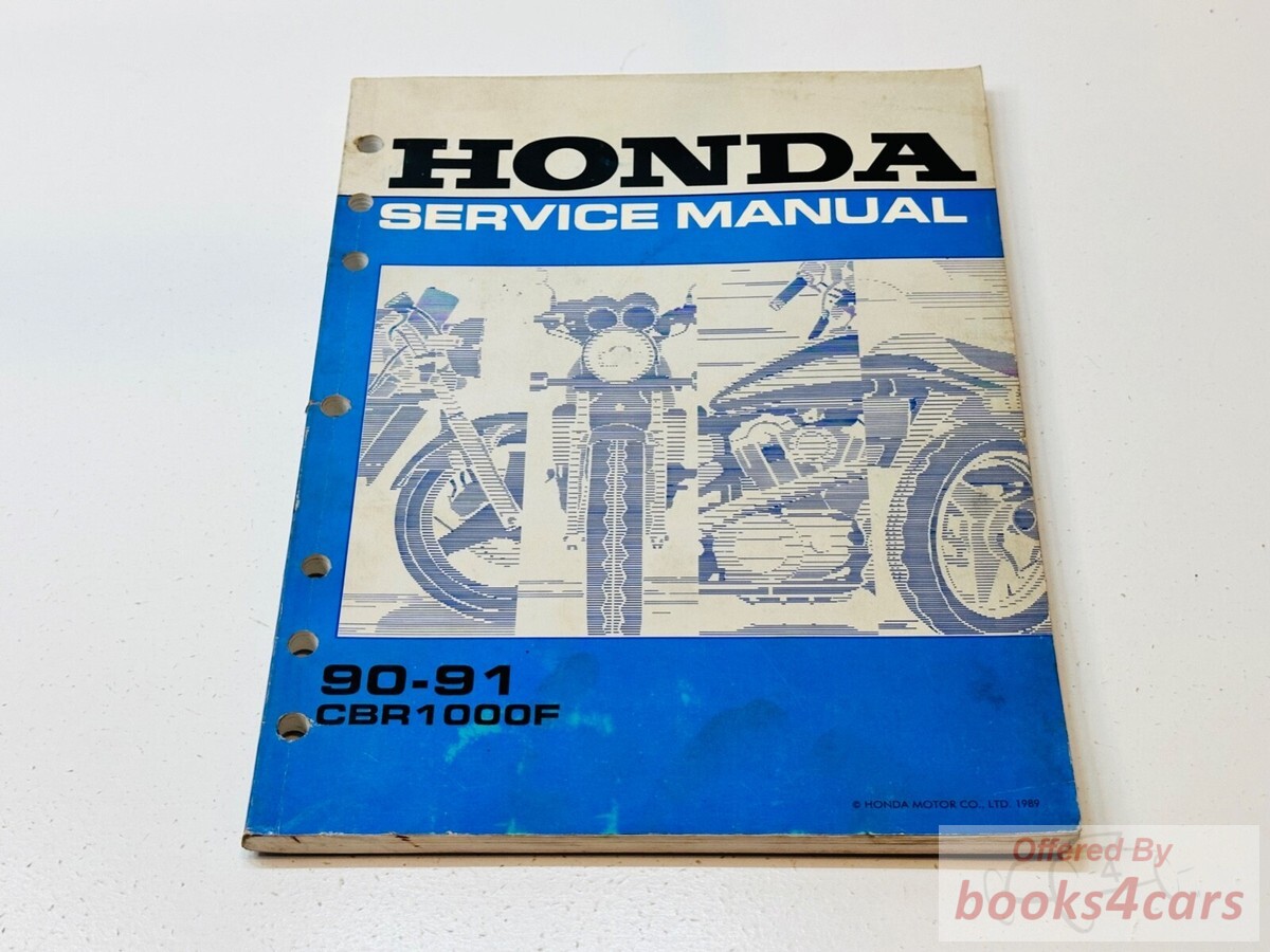view cover of 1990-1991 CBR1000F Service Manual By Honda