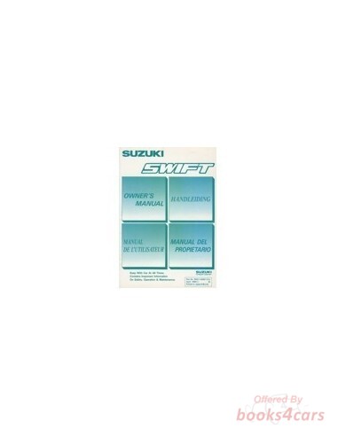 view cover of 1990 Swift Owners Manual by Suzuki