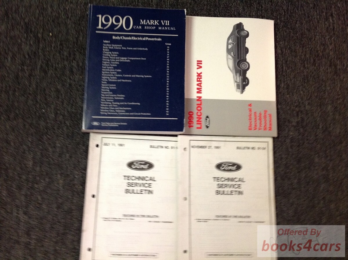 view cover of 1990 Technical Service Bulletins for all Ford, Lincoln, & Mercury passenger cars published in 1990 in book form
