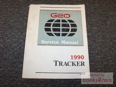 view cover of 1990 Tracker Shop Service Repair Manual by Geo