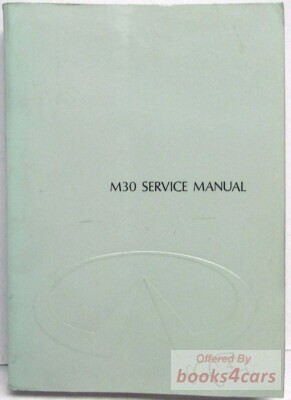 view cover of 1990 M30 Shop Service Repair Manual by Infiniti for M 30
