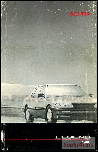 view cover of 1990 Legend 4-door Owners manual by Acura
