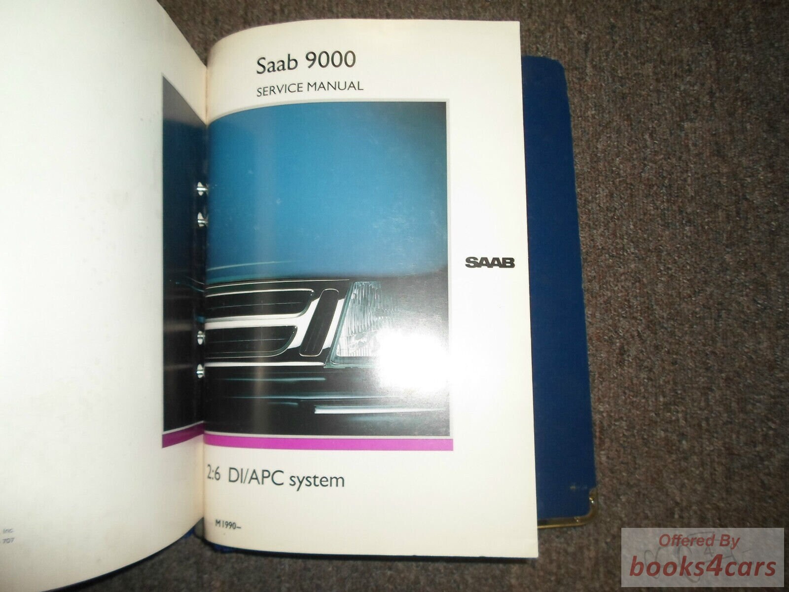 view cover of 1990 Saab 9000 Shop Service Repair Manual 2:6 - DI/APC System