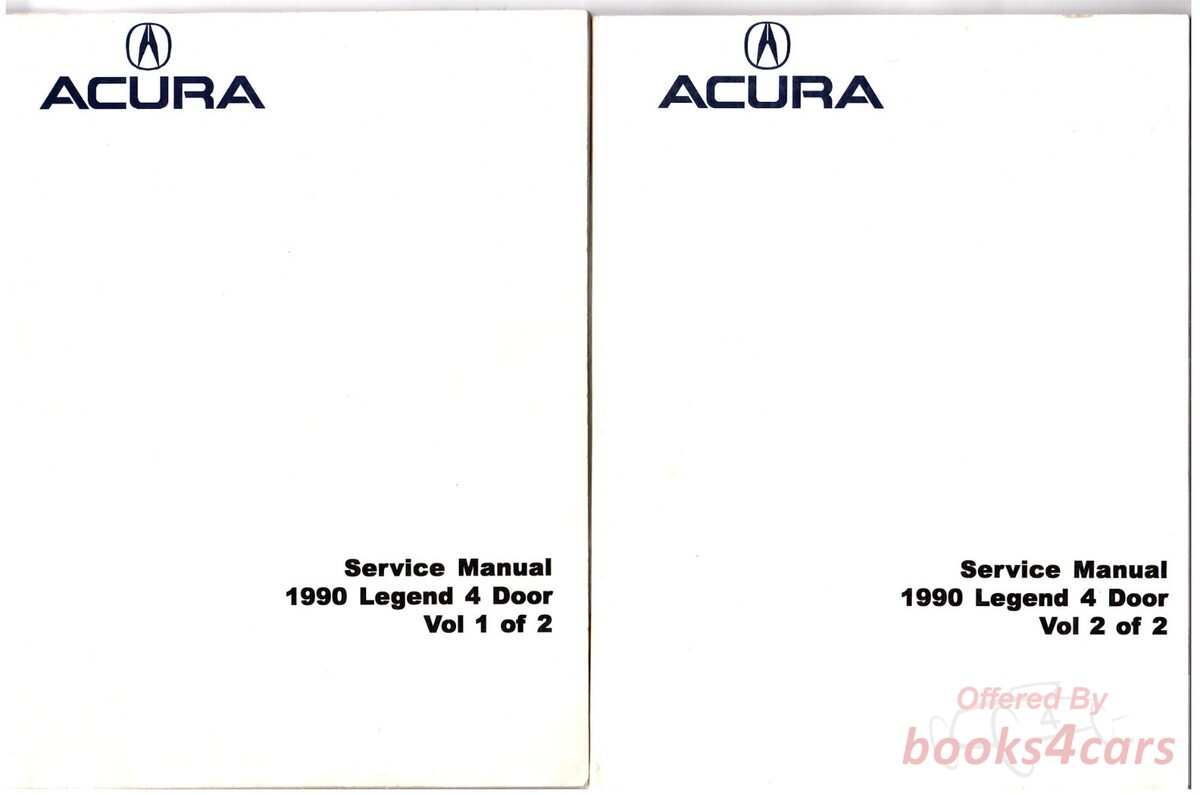 view cover of 1990 Legend 4-door Service manual by Acura