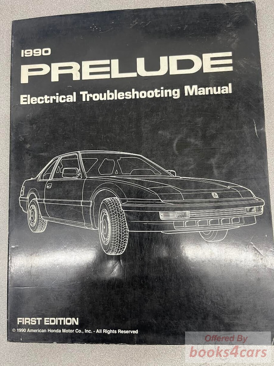 view cover of 1990 Electrical Troubleshooting Manual by Honda for Prelude