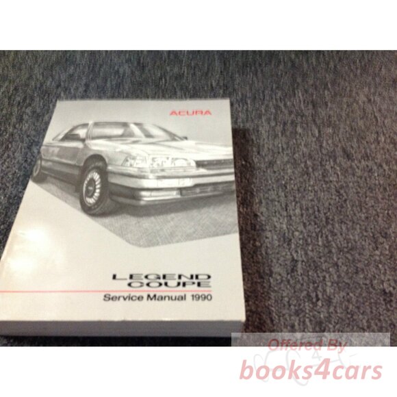 view cover of 1990 Legend 2-door Coupe Shop Service Repair Manual by Acura