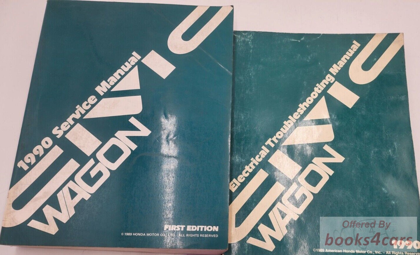 view cover of 1990 Civic Wagon Shop Manual by Honda