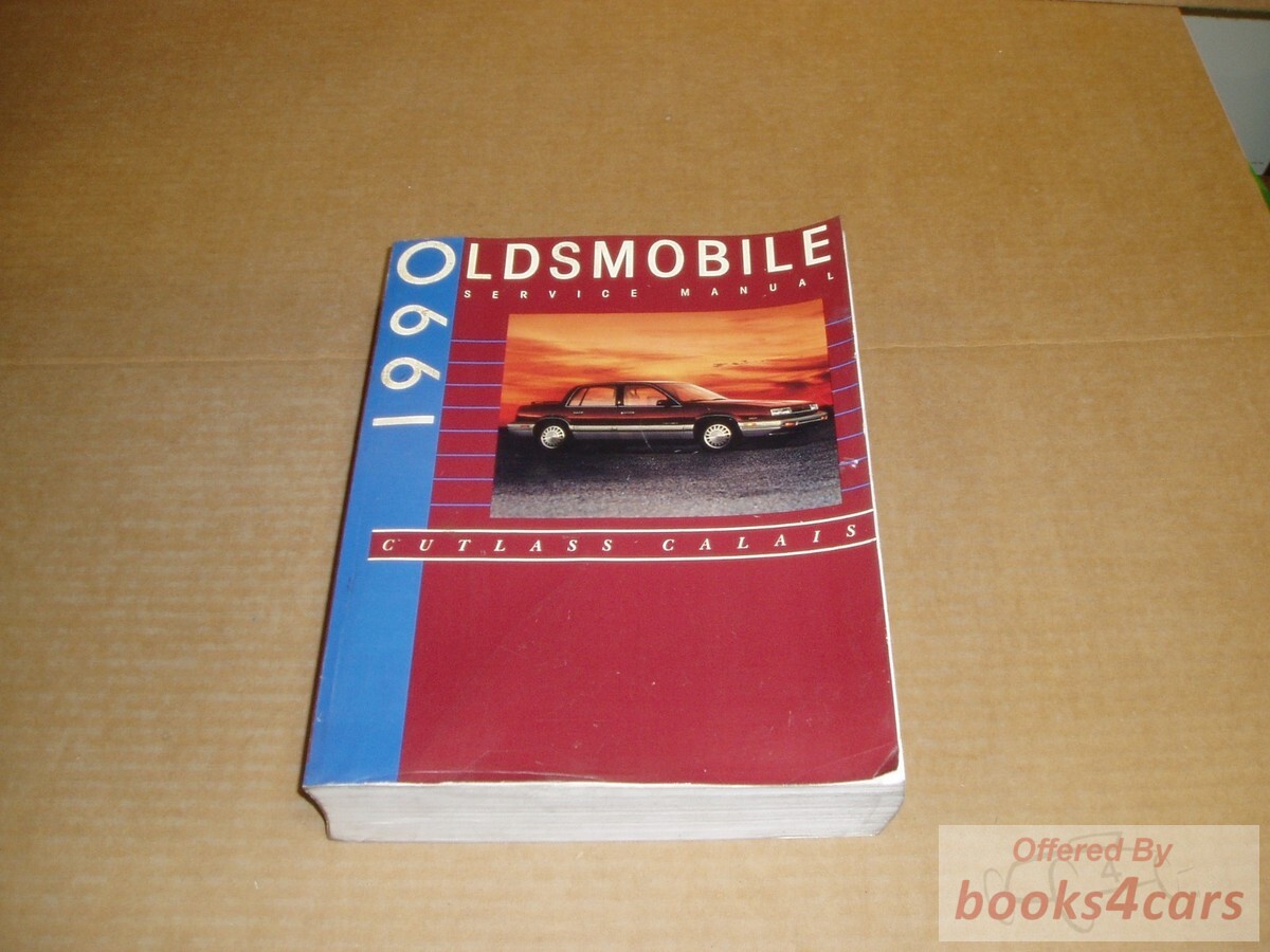view cover of 1990 Calais Cutlass Service Shop Repair Manual by Oldsmobile