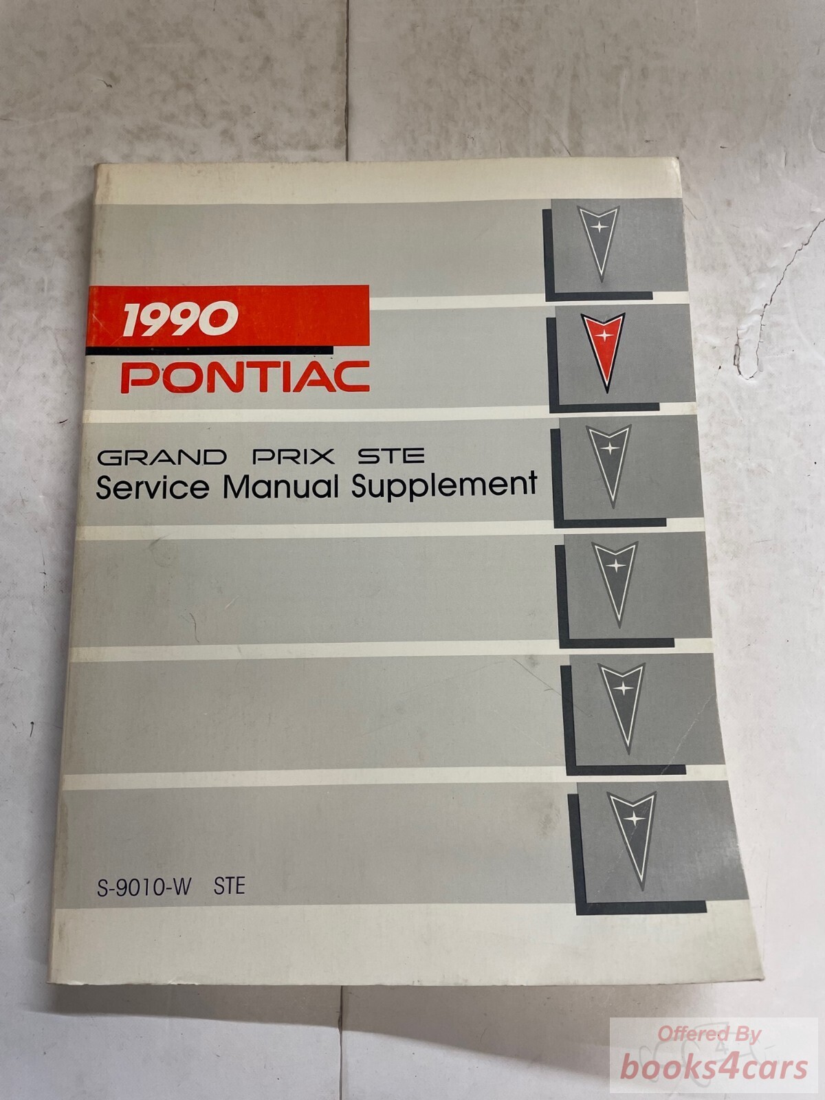 view cover of 1990 STE service manual supplement
