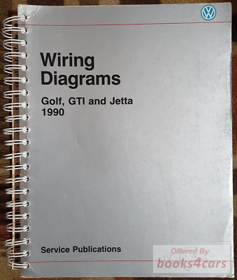 view cover of 1990 VW Volkswagen Electrical Wiring Diagram Manual Covers Golf GTI Jetta
