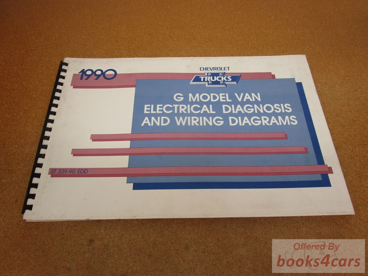 view cover of 1990 G-Van wiring service manual by Chevrolet & GMC Truck